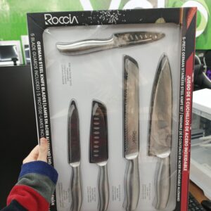 JUEGO DE CUCHILLOS ROCCIA ACERO ALEMAN