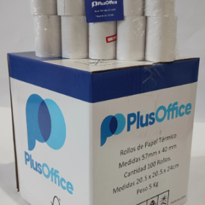ROLLO ETIQUETA TERMICA PLUSOFFICE CAJA