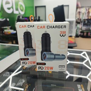 ADAPTADOR CARRO 2 PUERTOS TIPO C 38W