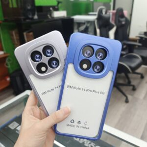 FORRO REDMI NOTE 14 PRO PLUS 5G TRANSPARENTE BORDE DE COLOR