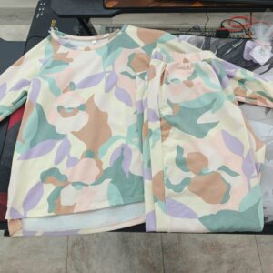 PIJAMA MILITAR COLORIDA MANGA LARGA PANTALON TALLA M