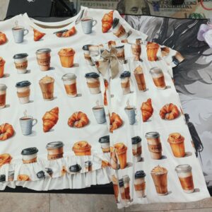 PIJAMA CAFE PANTALON TALLA M