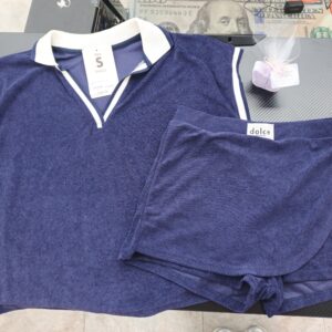 PIJAMA FALDA SHORT AZUL TALLA S