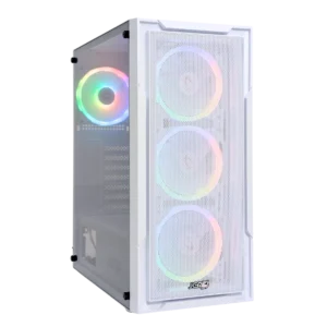 CASE JEMIP GAMING IRON MESH ATX/ 2xUSB+USB3.0/ 1xFAN ARGB BLANCO