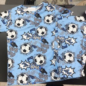 PIJAMA FUTBOL AZUL PANTALON NIÑO