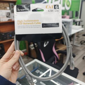CABLE ARGOM/ UTP CAT6/ PATCH CORD/ 10Gbps/ 2MT GRIS