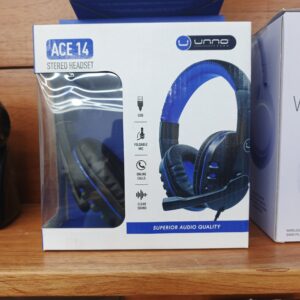AUDIFONOS UNNO TEKNO ACE 14 USB MICROFONO 3.5MM BANDA AJUSTABLE