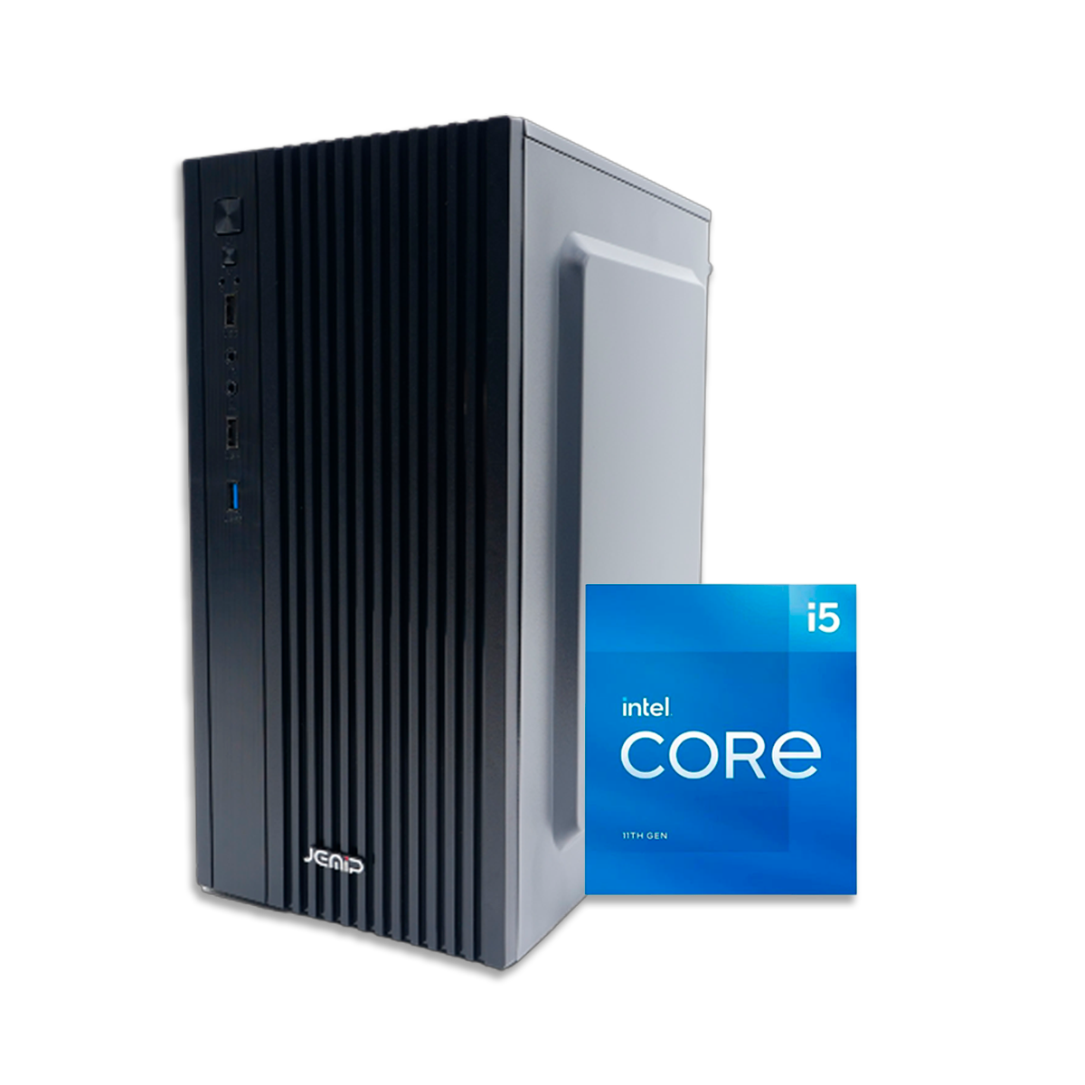 DESKTOP JEMIP BOSS FORCE/ INTEL CORE I5-11400/ 8GB DDR4/ 256GB SSD/ GEFORCE GT610 2GB/ 600W/ NEGRO