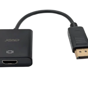 CABLE ADAPTADOR JEMIP/DP MACHO A HDMI  HEMBRA NEGRO