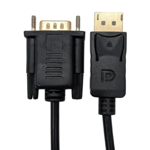 CABLE JEMIP DP MACHO A VGA MACHO /1.8MT/NEGRO