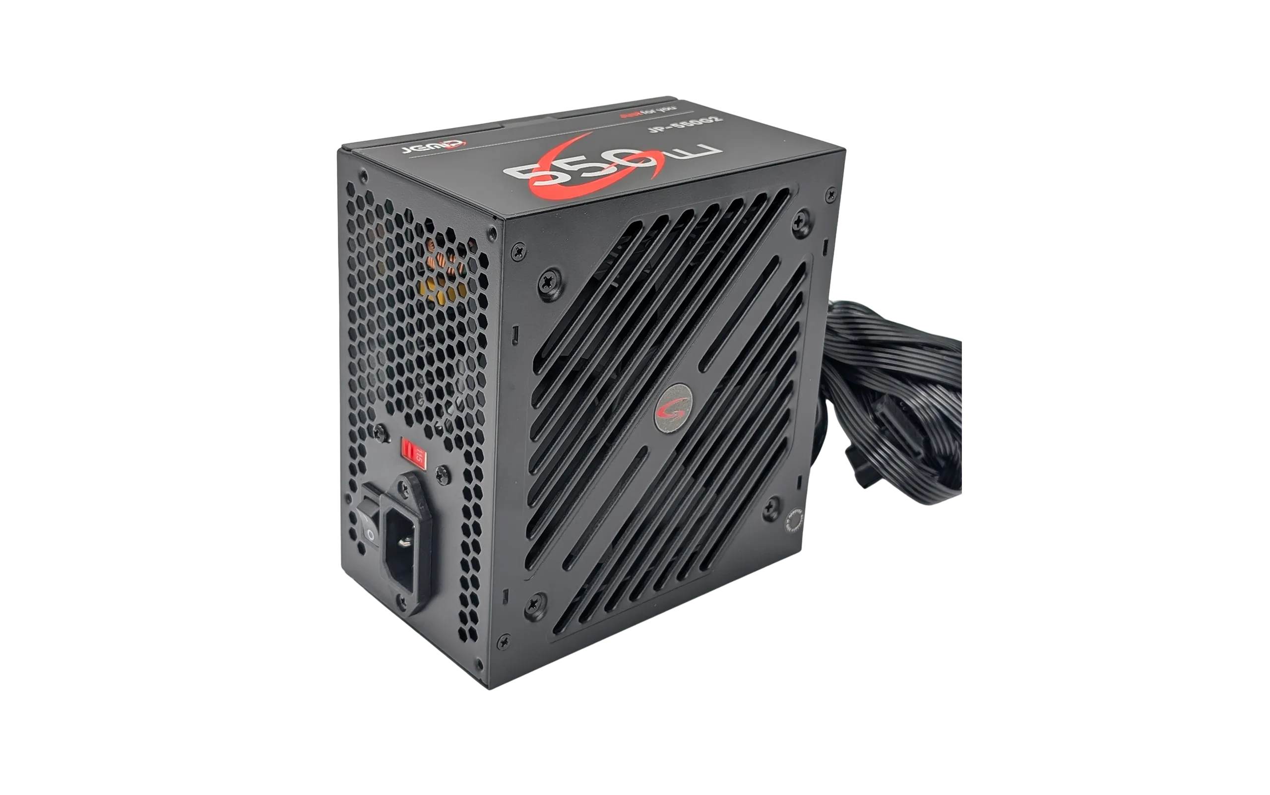FUENTE DE PODER JEMIP 550W GAMING JP-550G2/ 80+BRONZE CYBENETICS/ NEGRO (CERTIFICADA) - Imagen 3