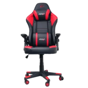 SILLA AROA GAMING AG23958/ AJUSTE DE INCLINACION Y ALTURA/ REPOSA BRAZOS RECLINABLE/ NEGRO-ROJO-GRIS