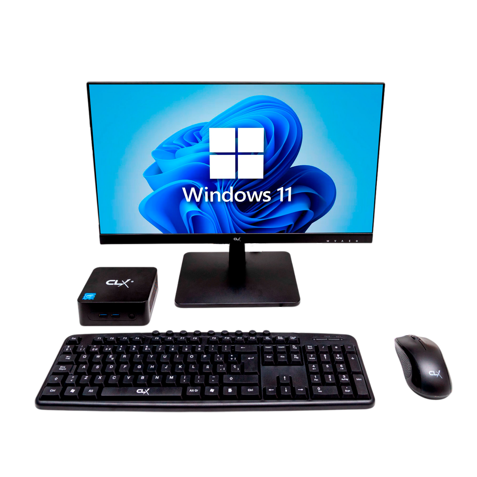 NUC CN150A25 22" FULL HD IPS/ INTEL ALDER-N LAKE N150 / WINDOWS 11 PRO / 16GB RAM DDR4/ 512GB M.2 2242 SSD / MOUSE+TECLADO INALAMBRICO