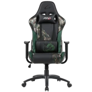 SILLA JEMIP GAMING SEIRYU/ ERGONOMICA/ REPOSA BRAZO / MECANICO MARIPOSA / REPOSA CABEZA / NEGRO-CAMUFLAGE