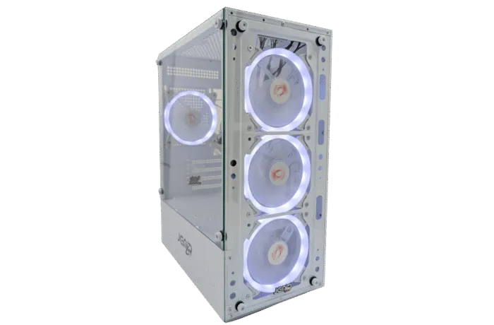 CASE JEMIP GAMING NOVA MICRO ATX/ 2xUSB+USB3.0/ HD AUDIO/ 4XFAN ARGB+PWM/HUB+CONTROL/VIDRIO TEMP/ BLANCO - Imagen 2