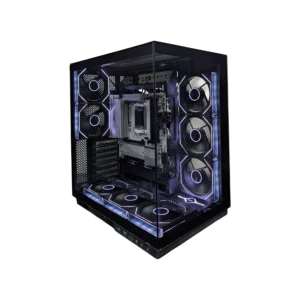CASE JEMIP GAMING DELTA X ATX /3XUSB/ TIPO C/ HD AUDIO / 8XFAN ARGB PWM/ HUB+CONTROL / LATERAL VIDRIO / NEGRO