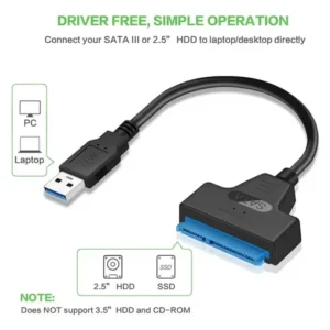 ADAPTADOR SATA A USB3.0 HDD/SSD 2.5