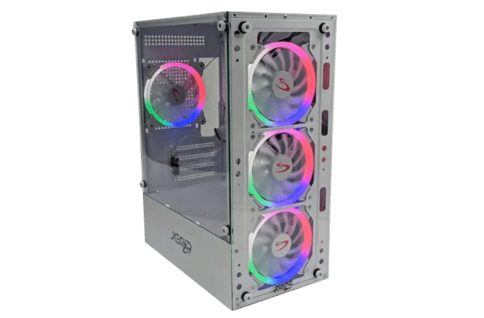 CASE JEMIP GAMING NOVA MICRO ATX/ 2xUSB+USB3.0/ HD AUDIO/ 4XFAN ARGB+PWM/HUB+CONTROL/VIDRIO TEMP/ BLANCO - Imagen 3