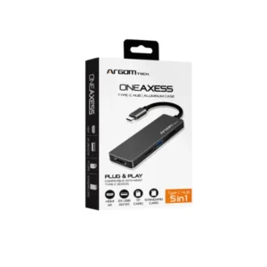 HUB ARGON 5EN 1/ TYPE C/ SD CARD/ USB 3.0/ HDMI 4K
